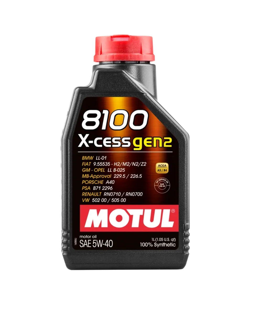 Motul 8100 5w40 - XCESS GEN2 | 1 LITRO