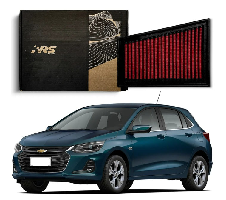 Filtro de Ar Esportivo Inbox RS2934 Rs Filter GM Onix 1.0 Turbo